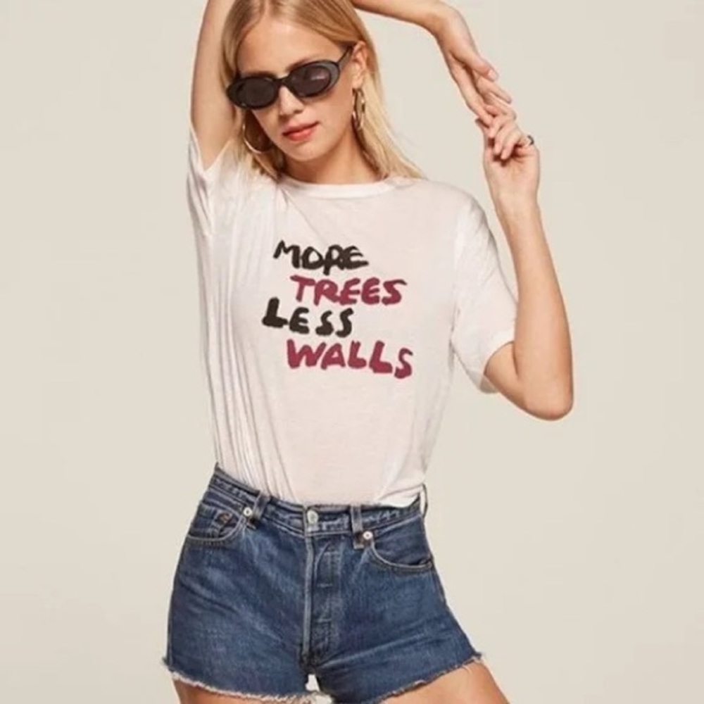 Reformation “more trees less walls” tee